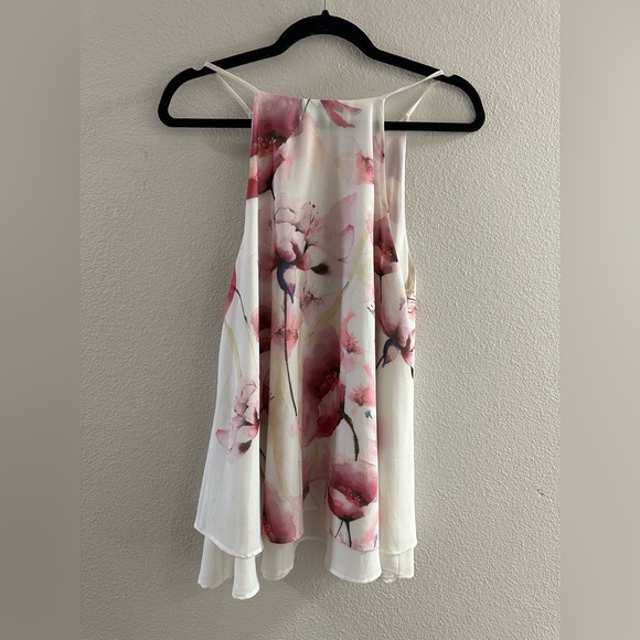 Filly Flair Pink and White Floral Top - Picture 4 of 6